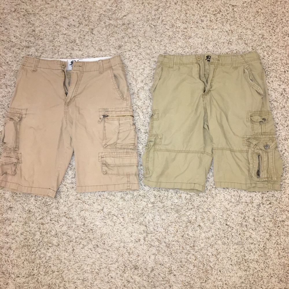 Two pairs of Plug Cargo Shorts